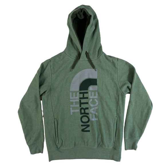 The‎ North Face Men Regular Pullover Green Long Sleeve Hoodie Size Small - Picture 1 of 7